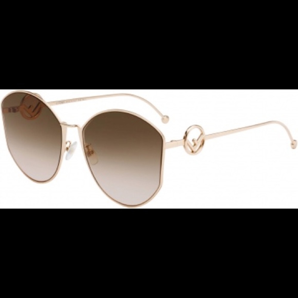 Fendi 0335FS-D3GUS Gold/gray Sunglasses